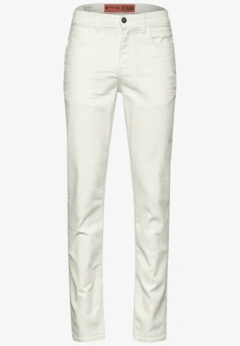 Jean coupe droite White Denim