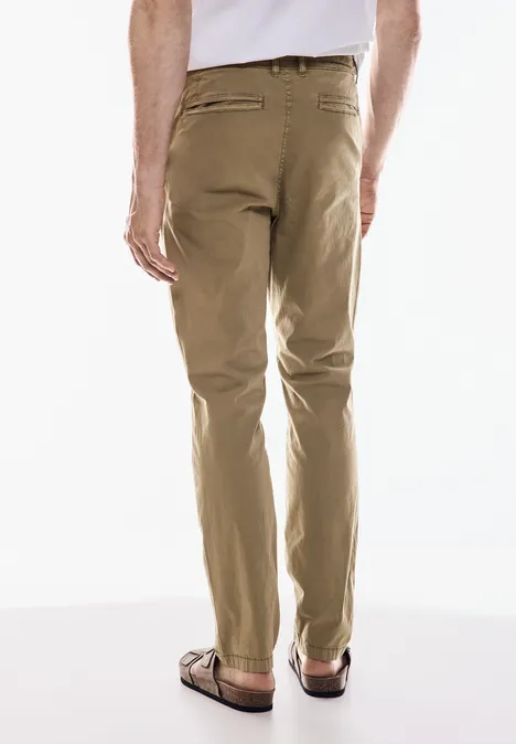 Leichte Baumwoll-Chino dark beach sand