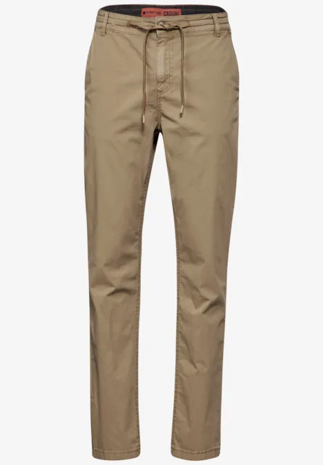 Leichte Baumwoll-Chino dark beach sand