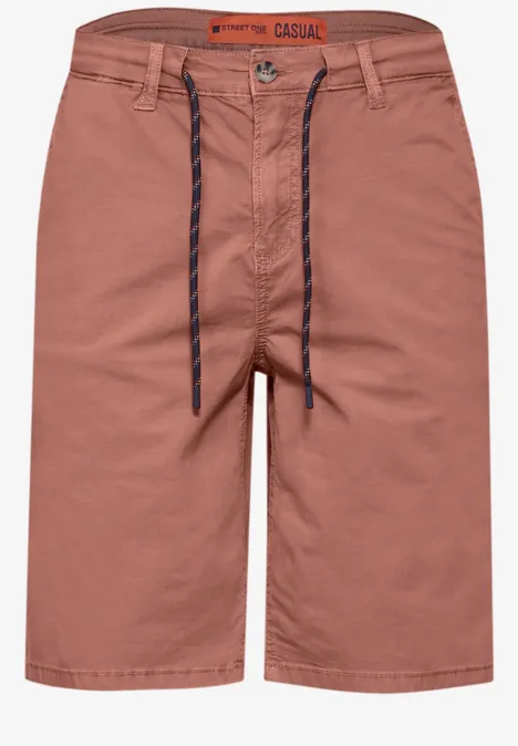 Chino Shorts Relaxed Fit smoky red