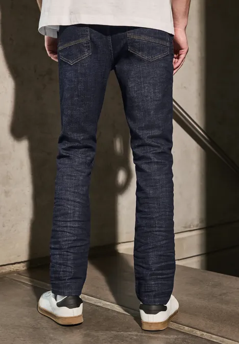 Jeans à la coupe slim dark blue rinsed wash