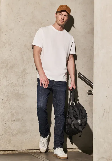 Jeans à la coupe slim dark blue rinsed wash
