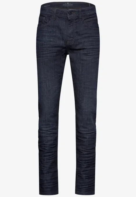 Jeans à la coupe slim dark blue rinsed wash