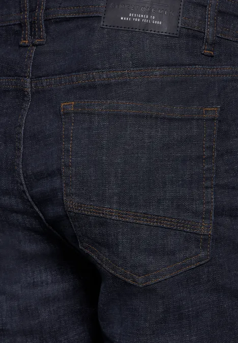 Jeans à la coupe slim dark blue rinsed wash
