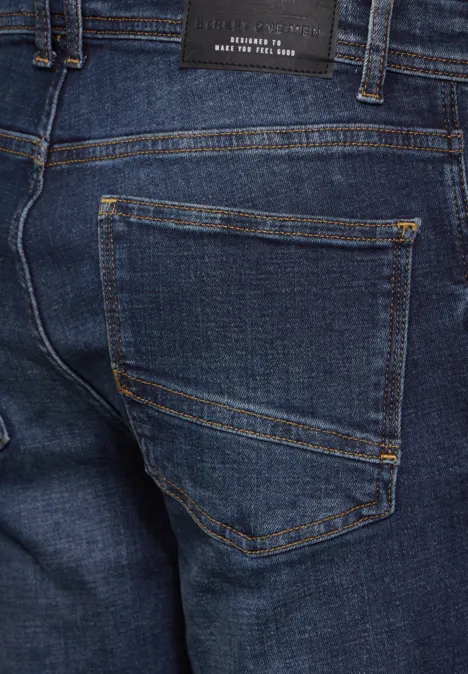 Jeans à la coupe slim indigo blue wash