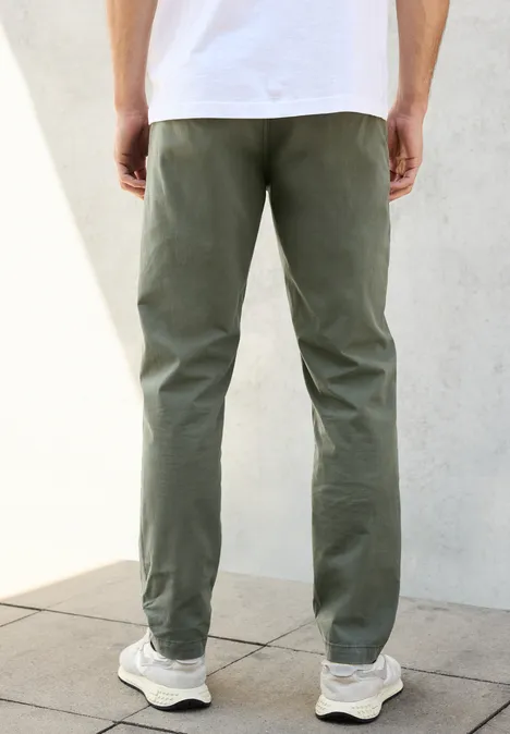 Klassische Chino deep olive green