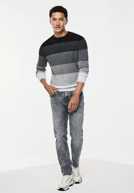 Jeans Regular Fit light grey random wash
