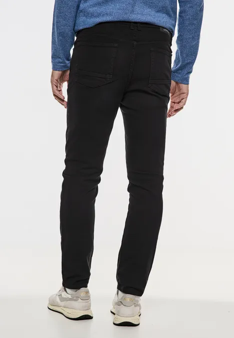 Strukturhose Black
