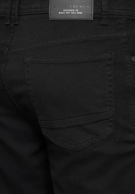 Strukturhose Black