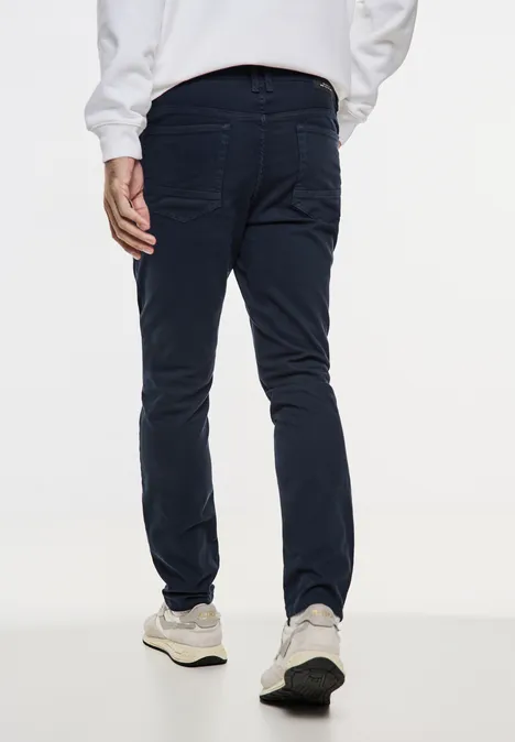 Strukturhose night blue