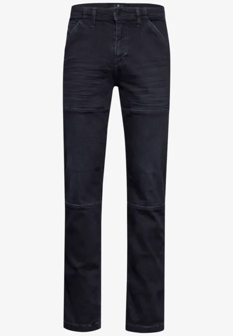 Jeans à la coupe régulière blue overdyed black