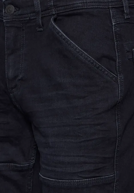 Jeans à la coupe régulière blue overdyed black