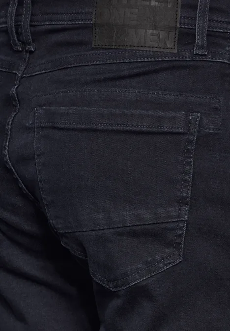 Jeans à la coupe régulière blue overdyed black