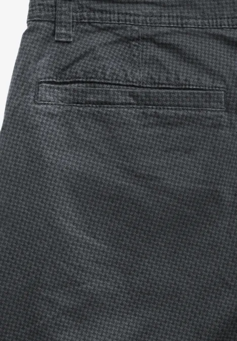 Bedruckte Chino heavy grey