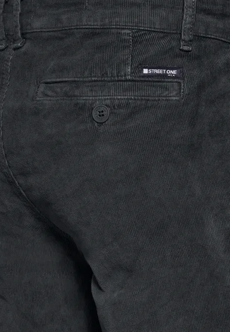 Cord-Chino graphite grey