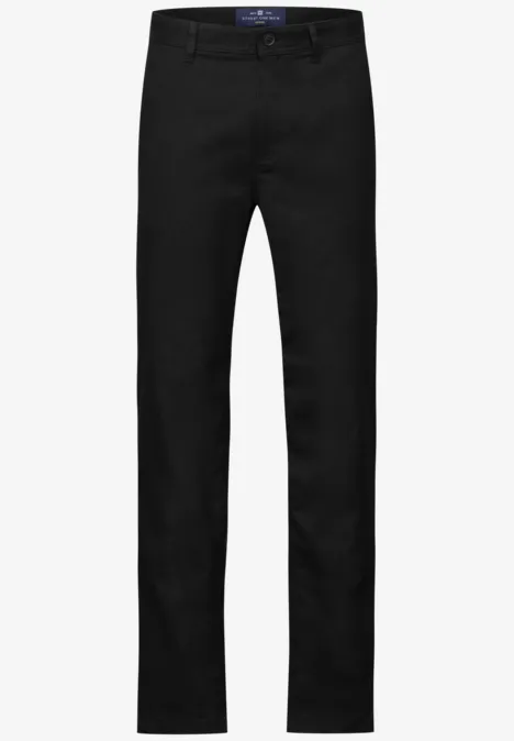 Chino in Wolloptik Black