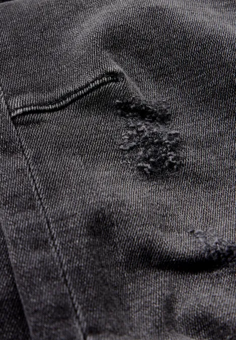 Jeans à la coupe régulière black random wash
