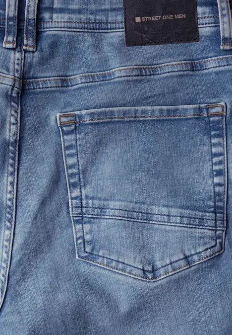 Jeans bleachés light blue wash