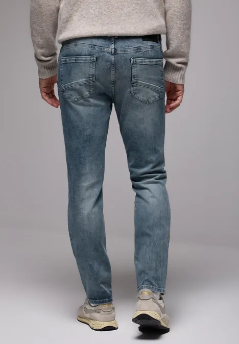 Jeans à la coupe régulière soft greencast random wash