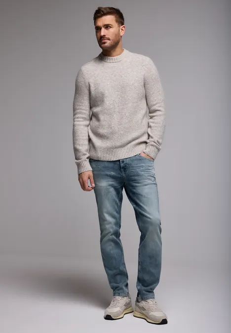 Jeans à la coupe régulière soft greencast random wash