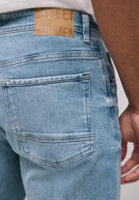 Jeans Regular Fit light blue random wash
