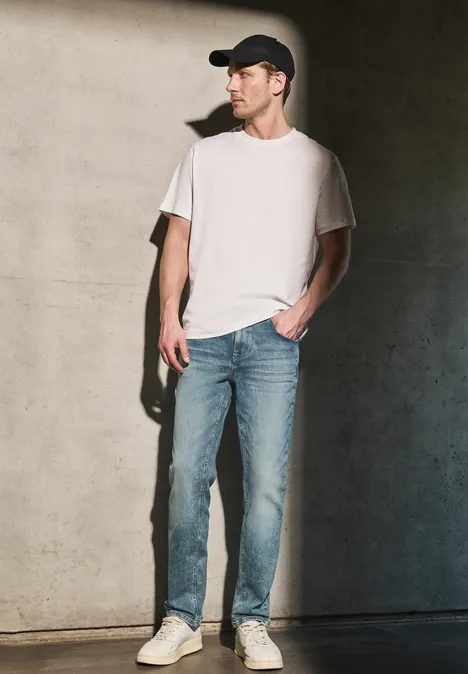 Jeans Regular Fit soft greencast random wash