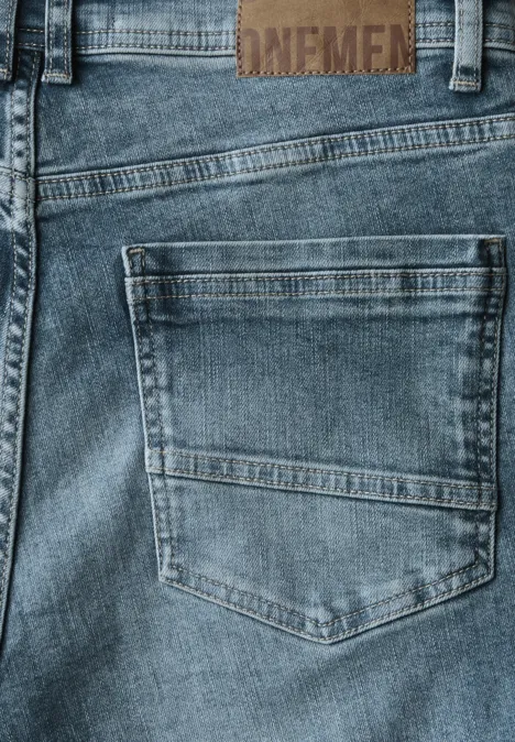 Jeans Regular Fit soft greencast random wash