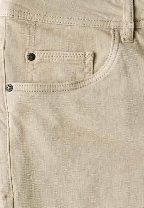 Colored Jeans Bermuda sandstone beige wash