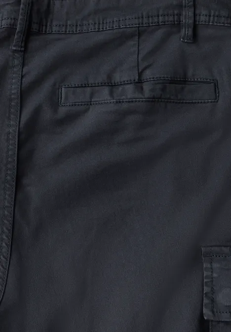 Cargo broek met rechte pijpen dark ink blue