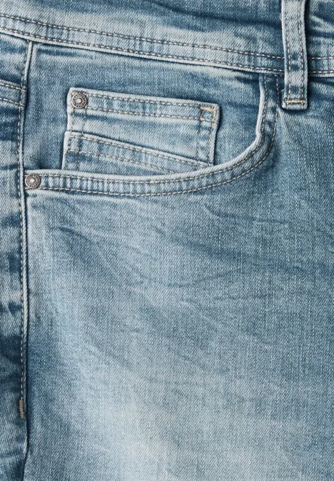 Jeans à la coupe Slim Fit soft greencast random wash