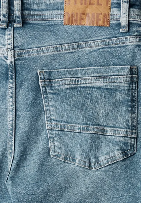 Jeans à la coupe Slim Fit soft greencast random wash