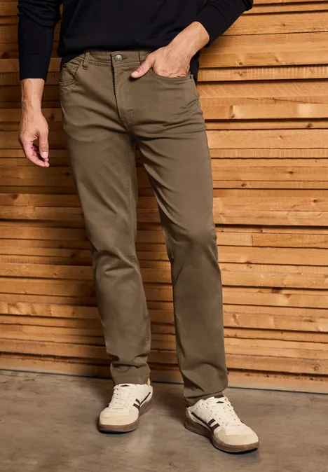 Slim Fit Hose sepia brown
