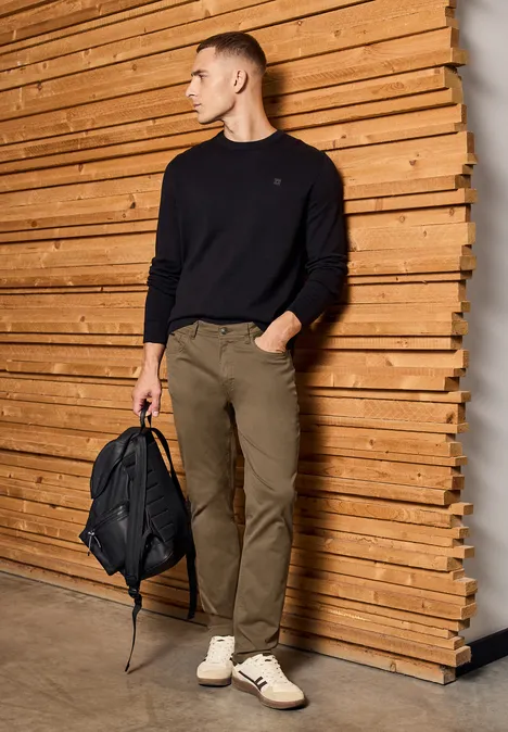 Spodnie Slim Fit sepia brown