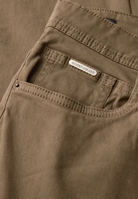 Slim Fit Hose sepia brown