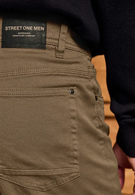 Slim Fit Hose sepia brown