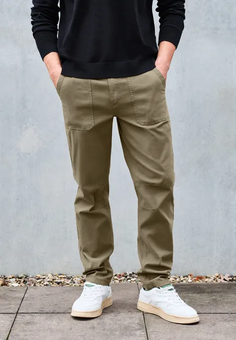 Chino met zakken mocha brown