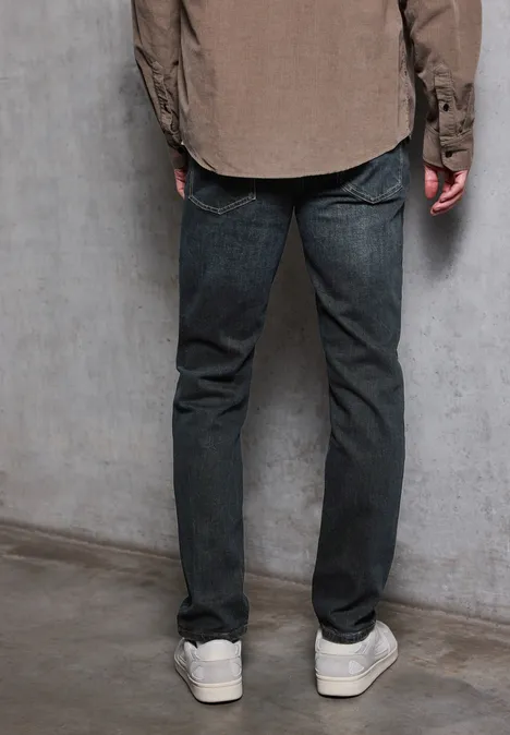 Slim Fit jeans dark blue coated Slim Fit jeans dark blue coated