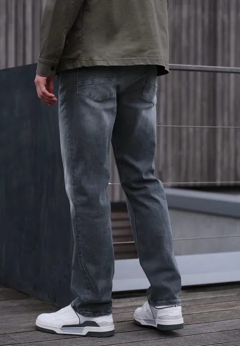 Regular Fit Jeans mid grey overdye blue