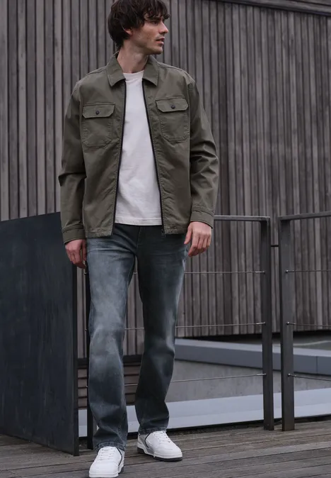 Regular Fit Jeans mid grey overdye blue