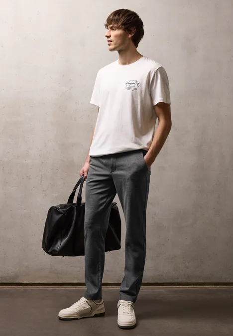 Jersey chino industrial grey
