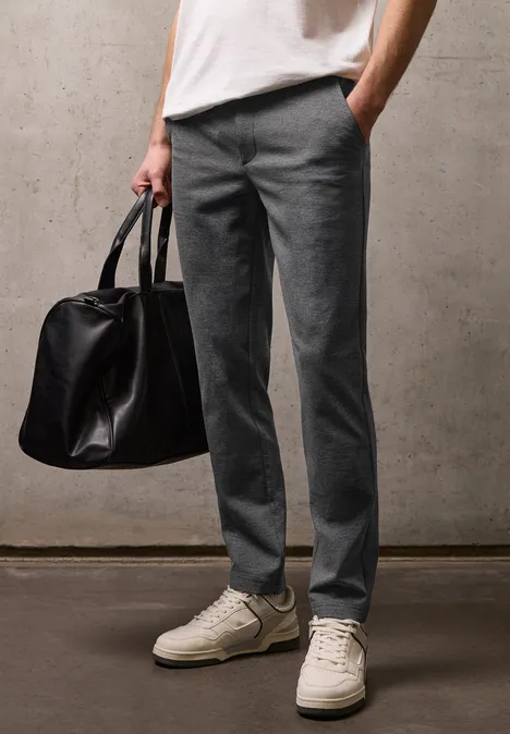 Jersey chino industrial grey