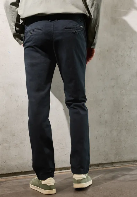 Chino avec ceinture stretch dark ink blue Chino avec ceinture stretch dark ink blue