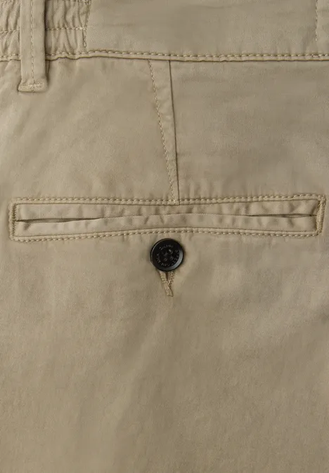 Chino mit Stretchbund warm sand