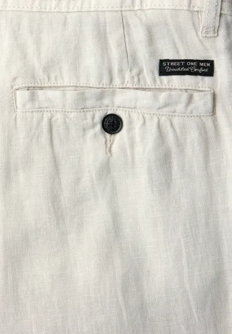 Straight Leg Chino aus Leinen bohemian beige