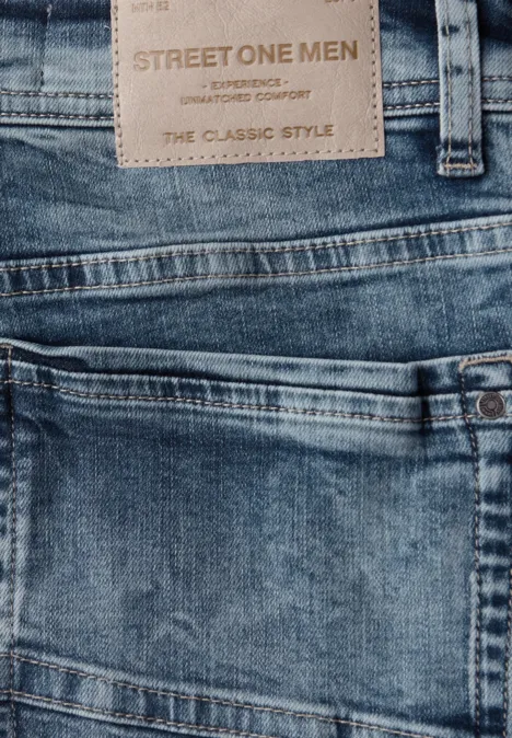 Jeansy Slim Leg soft greencast random wash