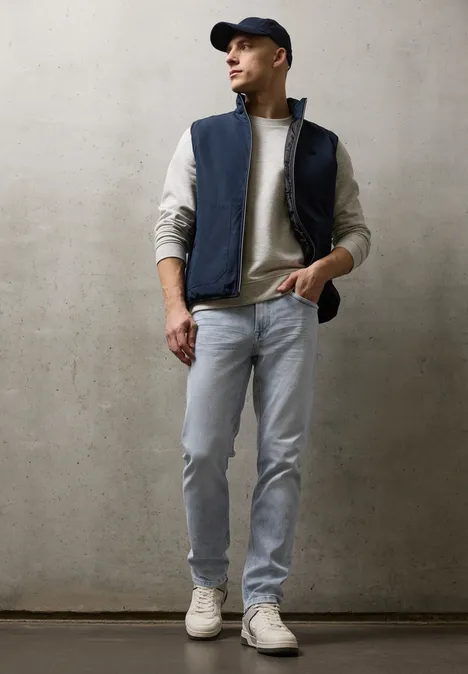 Slim Legs Jeans light grey random wash