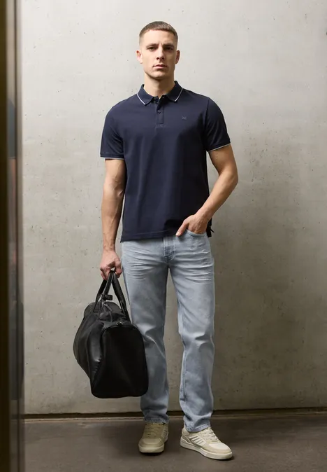 Jeans Straight Legs light grey random wash