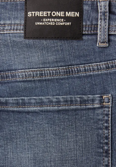 Straight Legs jeans in regular fit indigo blue random wash Straight Legs jeans in regular fit indigo blue random wash