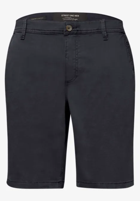 Chino Shorts im Regular Fit mit Taschen dark ink blue