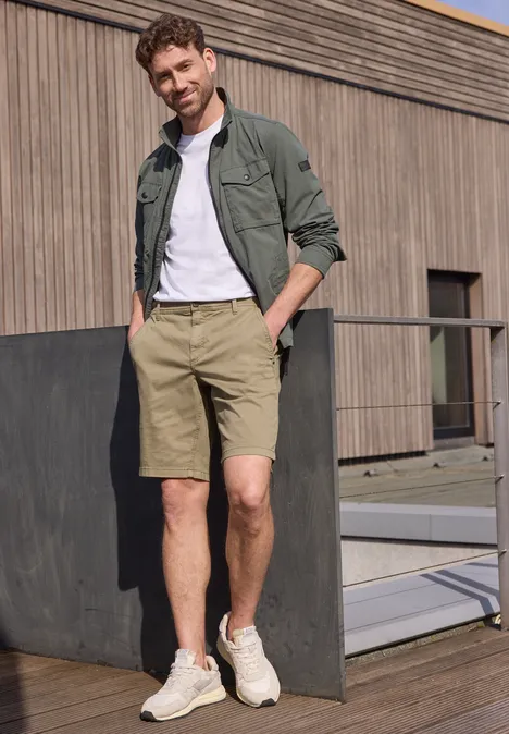 Chino Shorts im Regular Fit mit Flexbund warm sand